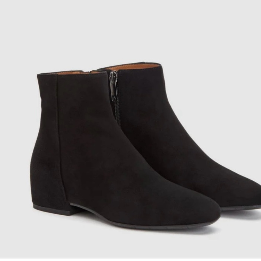 Aquatalia Black Suede Ulyssa Ankle Boot